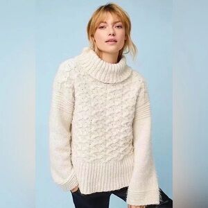 Anthropologie Oversized Sleeping on Snow Torridon Sweater